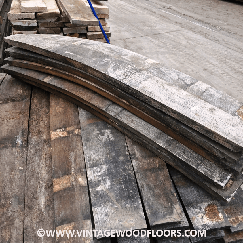 Wine Barrel Staves | Whole Staves | 20 Barrel Pallet | By The Antique Barrel Collection