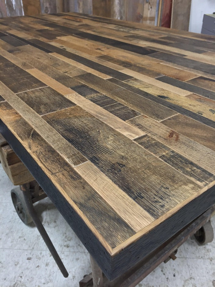 Whiskey Barrel Flooring | Prefinished | Coopersmark | 12sf | By The Antique Barrel Collection