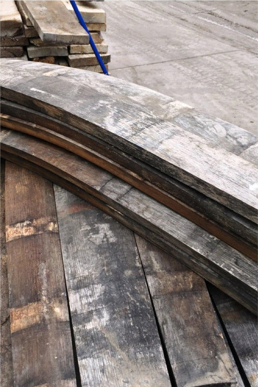 Whiskey Barrel Staves | Whole Staves | 10-Pack | By The Antique Barrel Collection