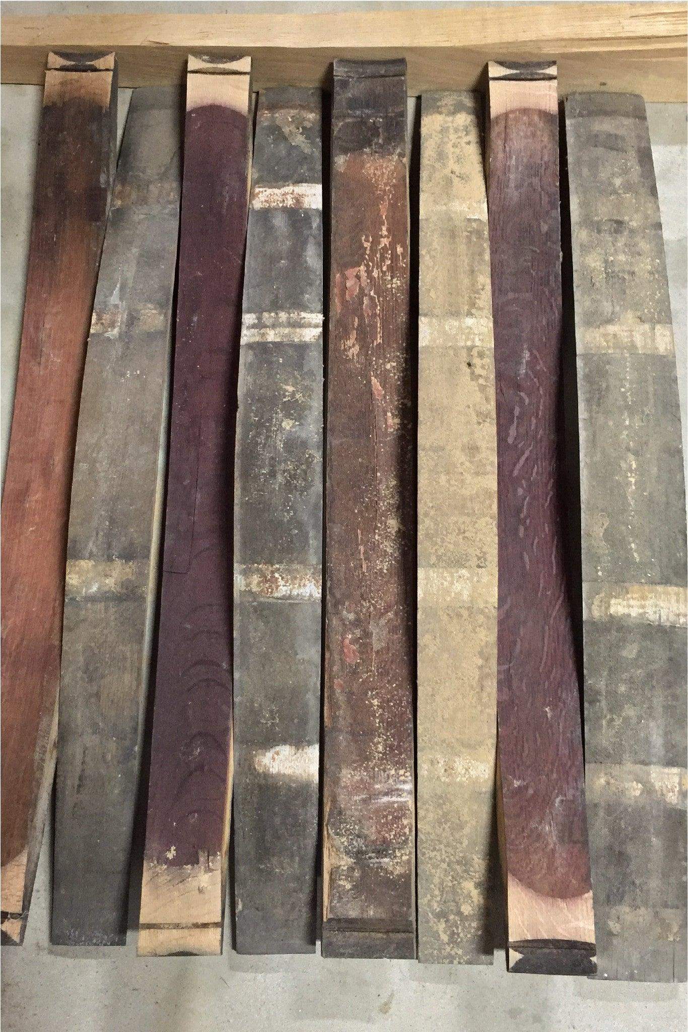 Wine Barrel Staves | Whole Staves | 10-Pack | By The Antique Barrel Collection