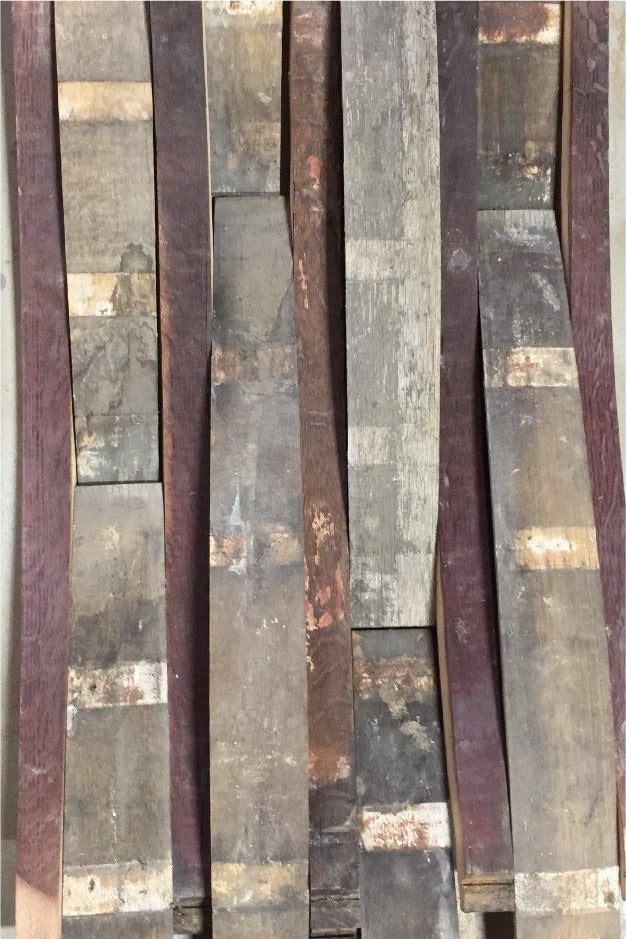 Wine Barrel Staves | Whole Staves | SINGLE | By The Antique Barrel Collection