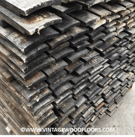 Wine Barrel Staves | Whole Staves | 20 Barrel Pallet | By The Antique Barrel Collection