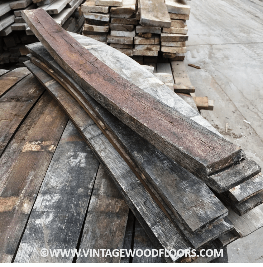 Wine Barrel Staves | Whole Staves | 20 Barrel Pallet | By The Antique Barrel Collection