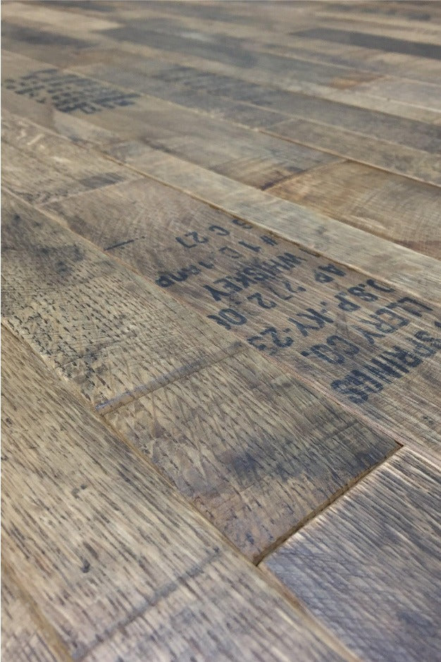 Whiskey Barrel Flooring | Prefinished | Coopersmark | 12sf | By The Antique Barrel Collection