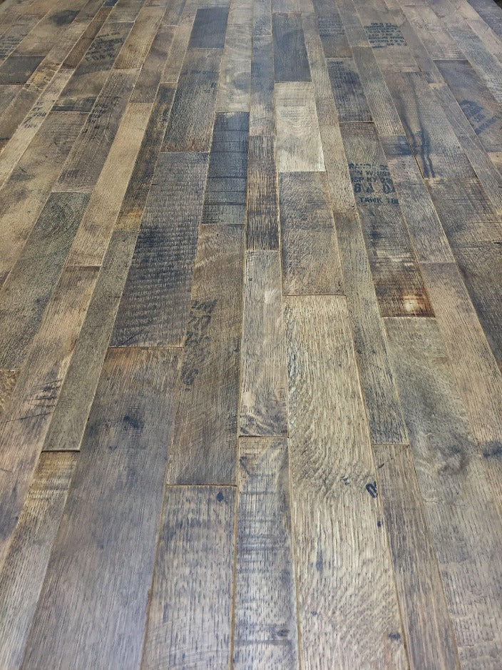 Whiskey Barrel Flooring | Prefinished | Coopersmark | 1sf Sample | By The Antique Barrel Collection