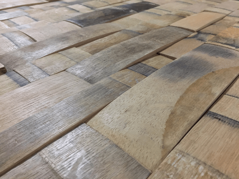 Wine Barrel Stave Wall Panels | Natural | By The Antique Barrel Collection