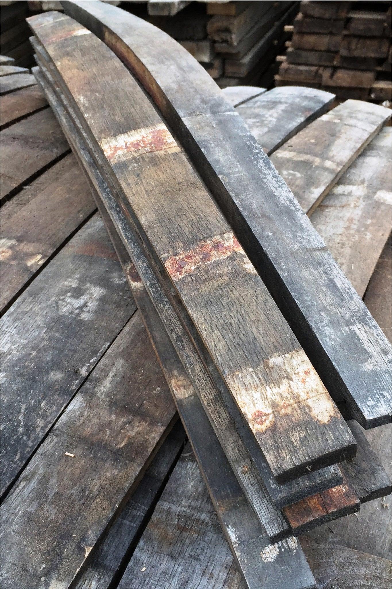 Wine Barrel Staves | Whole Staves | 10-Pack | By The Antique Barrel Collection