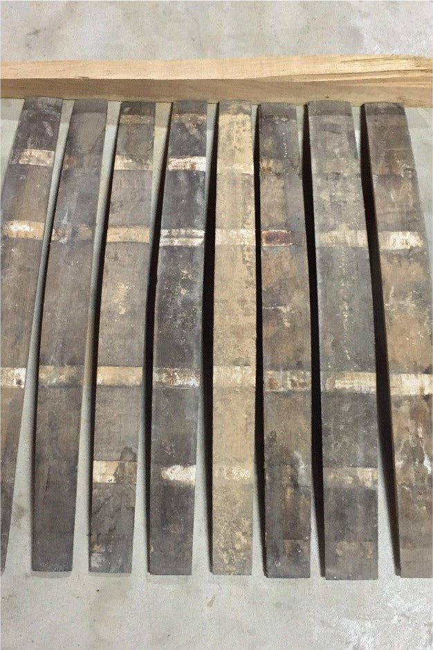 Wine Barrel Staves | Whole Staves | SINGLE | By The Antique Barrel Collection