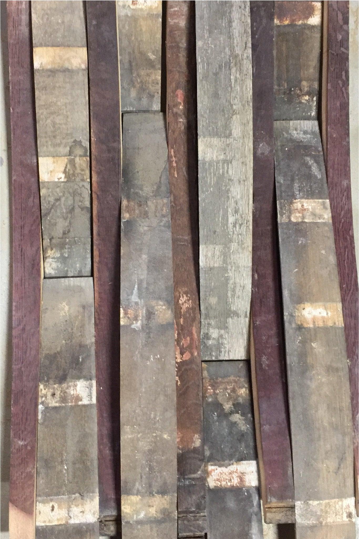 Wine Barrel Staves | Whole Staves | 10-Pack | By The Antique Barrel Collection