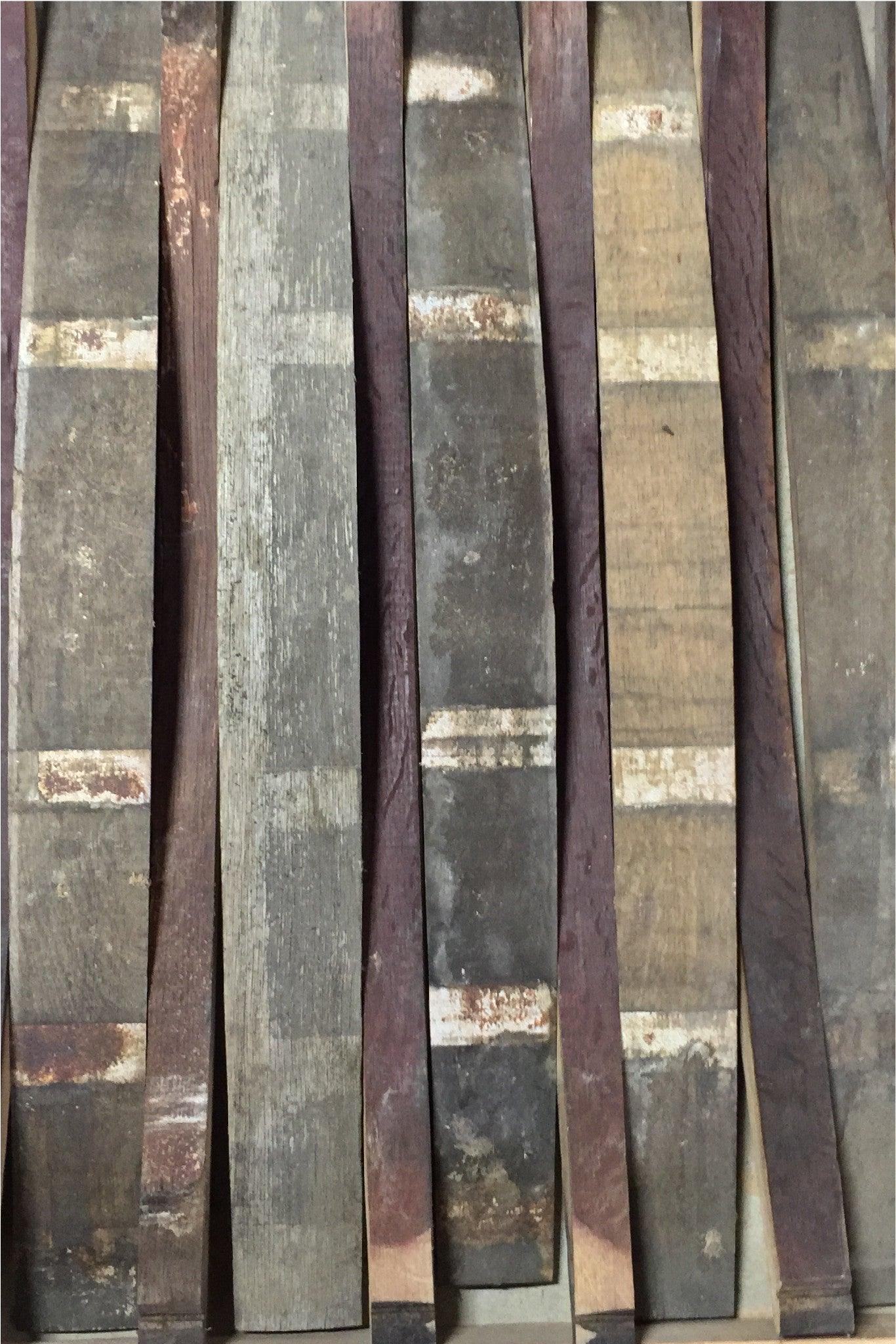 Wine Barrel Staves | Whole Staves | 10-Pack | By The Antique Barrel Collection